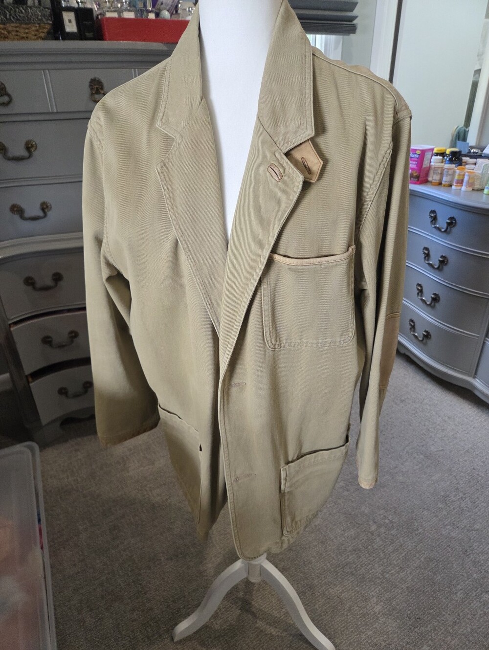 Orvis Vintage Beige Lightweight Field Blazer